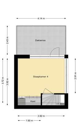 Floorplan - Tuinstraat 33, 2411 VS Bodegraven